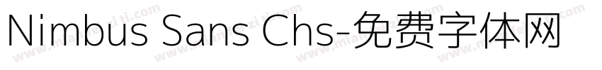 Nimbus Sans Chs字体转换